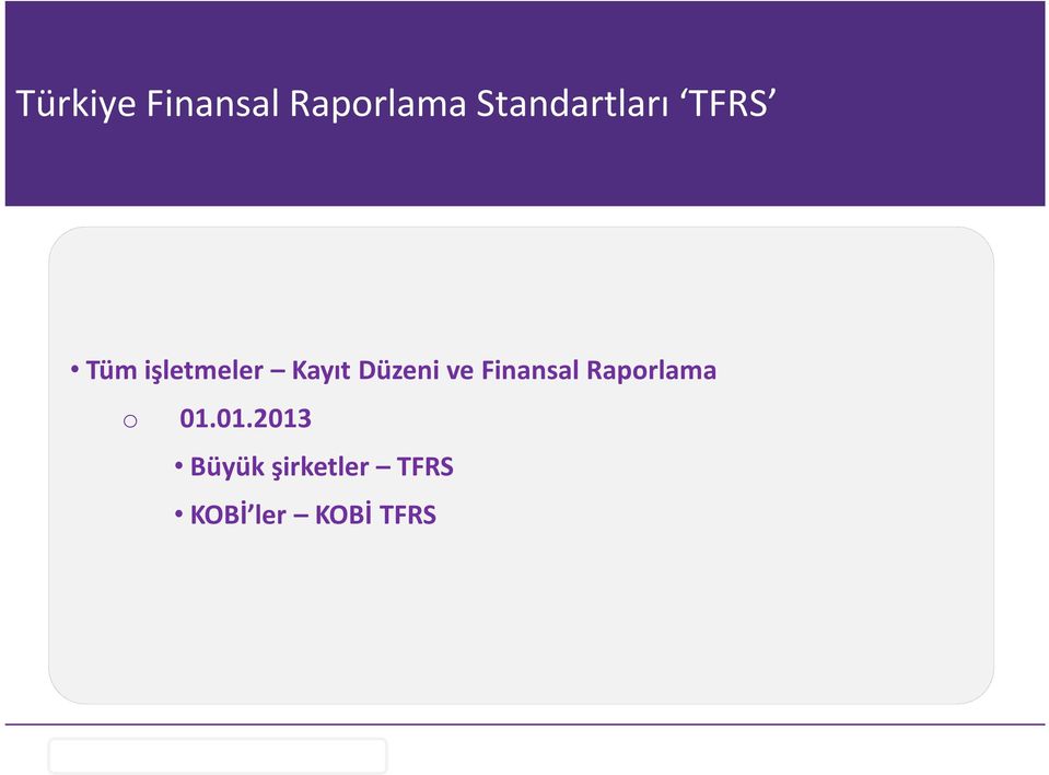 Kayıt Düzeni ve Finansal Raporlama o