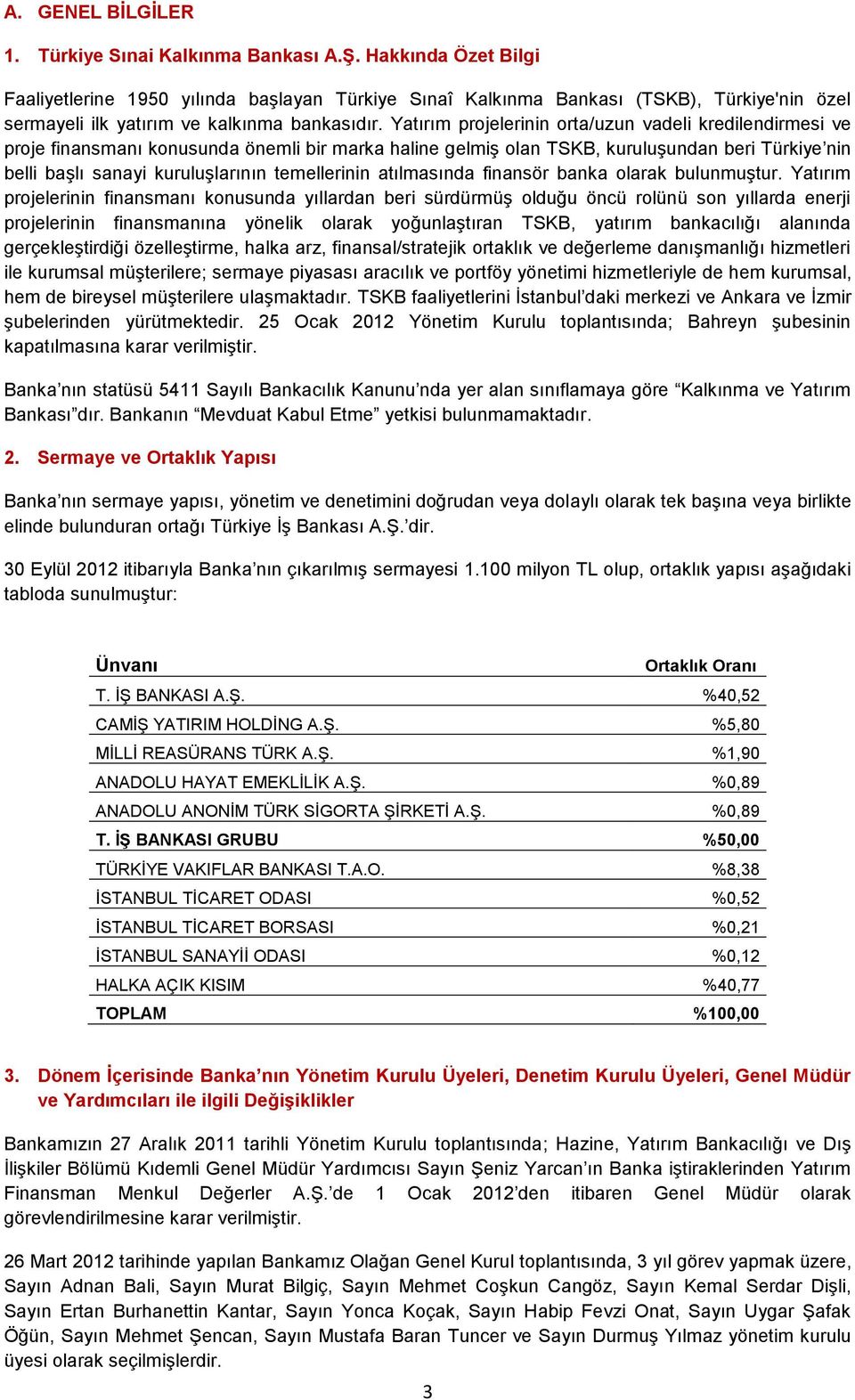 Yatırım projelerinin orta/uzun vadeli kredilendirmesi ve proje finansmanı konusunda önemli bir marka haline gelmiş olan TSKB, kuruluşundan beri Türkiye nin belli başlı sanayi kuruluşlarının