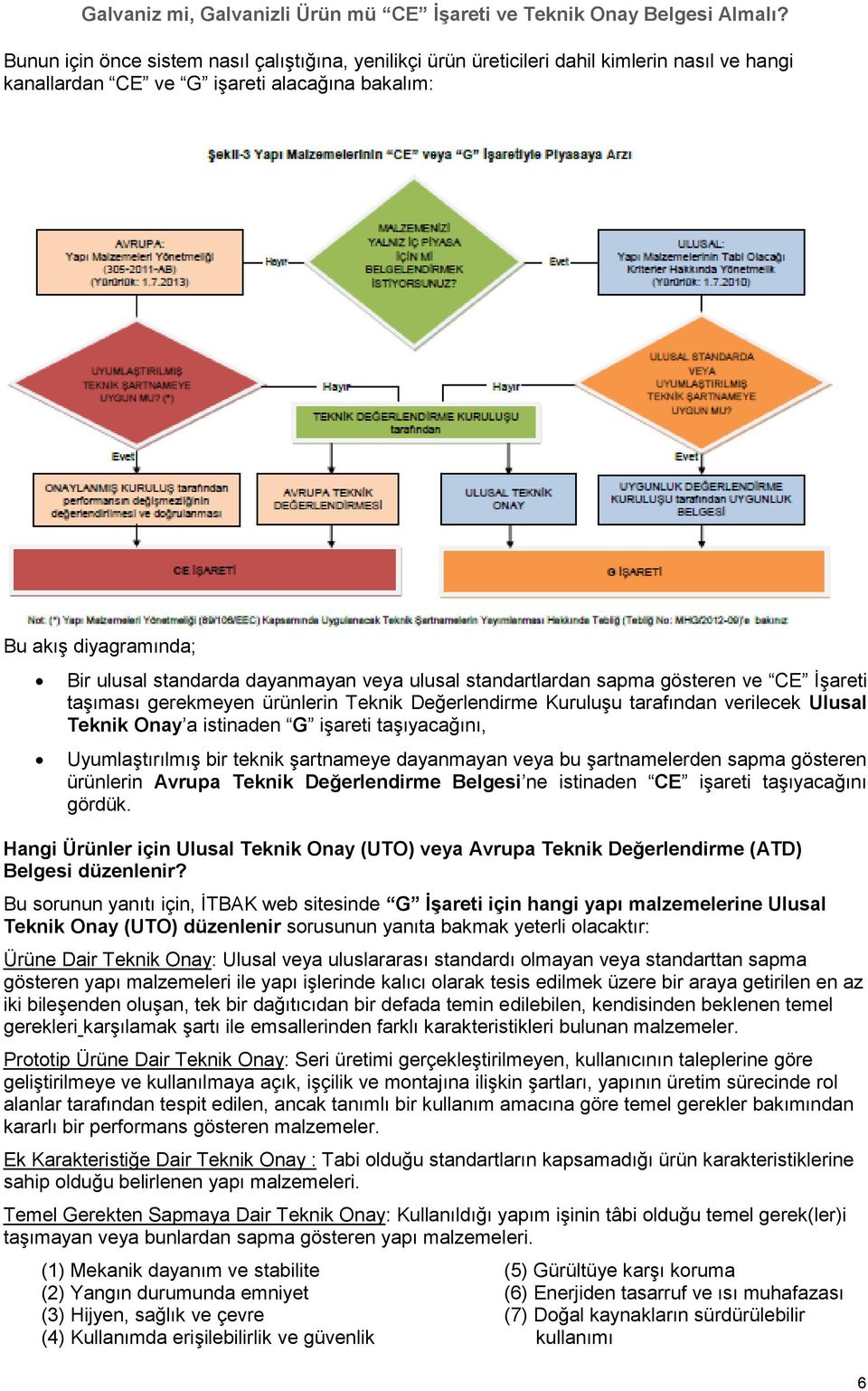 UyumlaĢtırılmıĢ bir teknik Ģartnameye dayanmayan veya bu Ģartnamelerden sapma gösteren ürünlerin Avrupa Teknik Değerlendirme Belgesi ne istinaden CE iģareti taģıyacağını gördük.