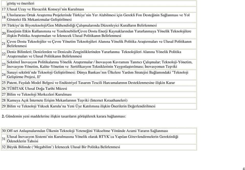 Kaynaklarından Yararlanmaya Yönelik Teknolojilere ilişkin Politika Araştırmaları ve Đzlenecek Ulusal Politikanın Belirlenmesi Çevre Dostu Teknolojiler ve Çevre Yönetim Teknolojileri Alanına Yönelik