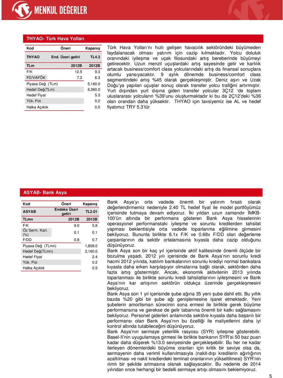 Yolcu doluluk oranındaki iyileşme ve uçak filosundaki artış bereberinde büyümeyi getirecektir.