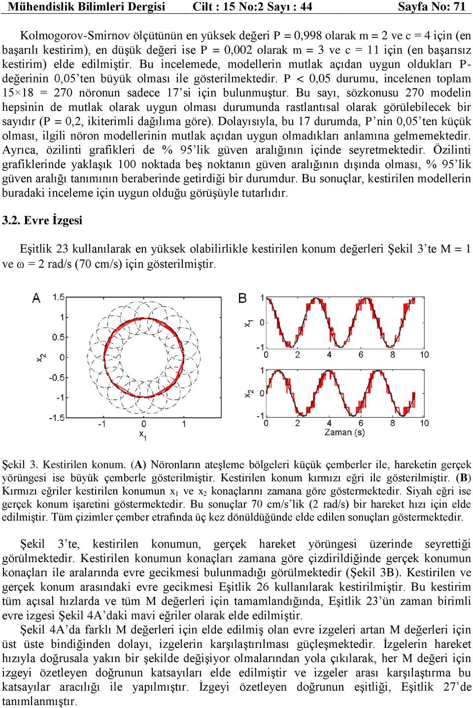 P < 0,05 durumu, incelenen oplam 15 18 = 270 nronun sadece 17 si için bulunmuşur.