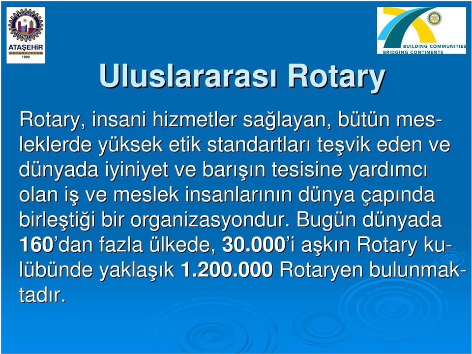 insanlarının n dünya d çapında birleşti tiği i bir organizasyondur.