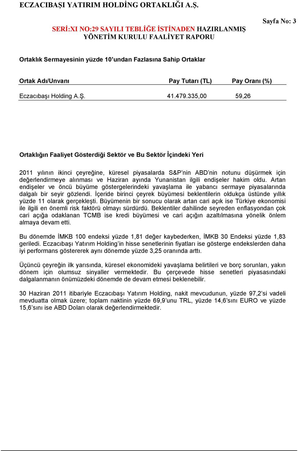 Haziran ayında Yunanistan ilgili endişeler hakim oldu. Artan endişeler ve öncü büyüme göstergelerindeki yavaşlama ile yabancı sermaye piyasalarında dalgalı bir seyir gözlendi.