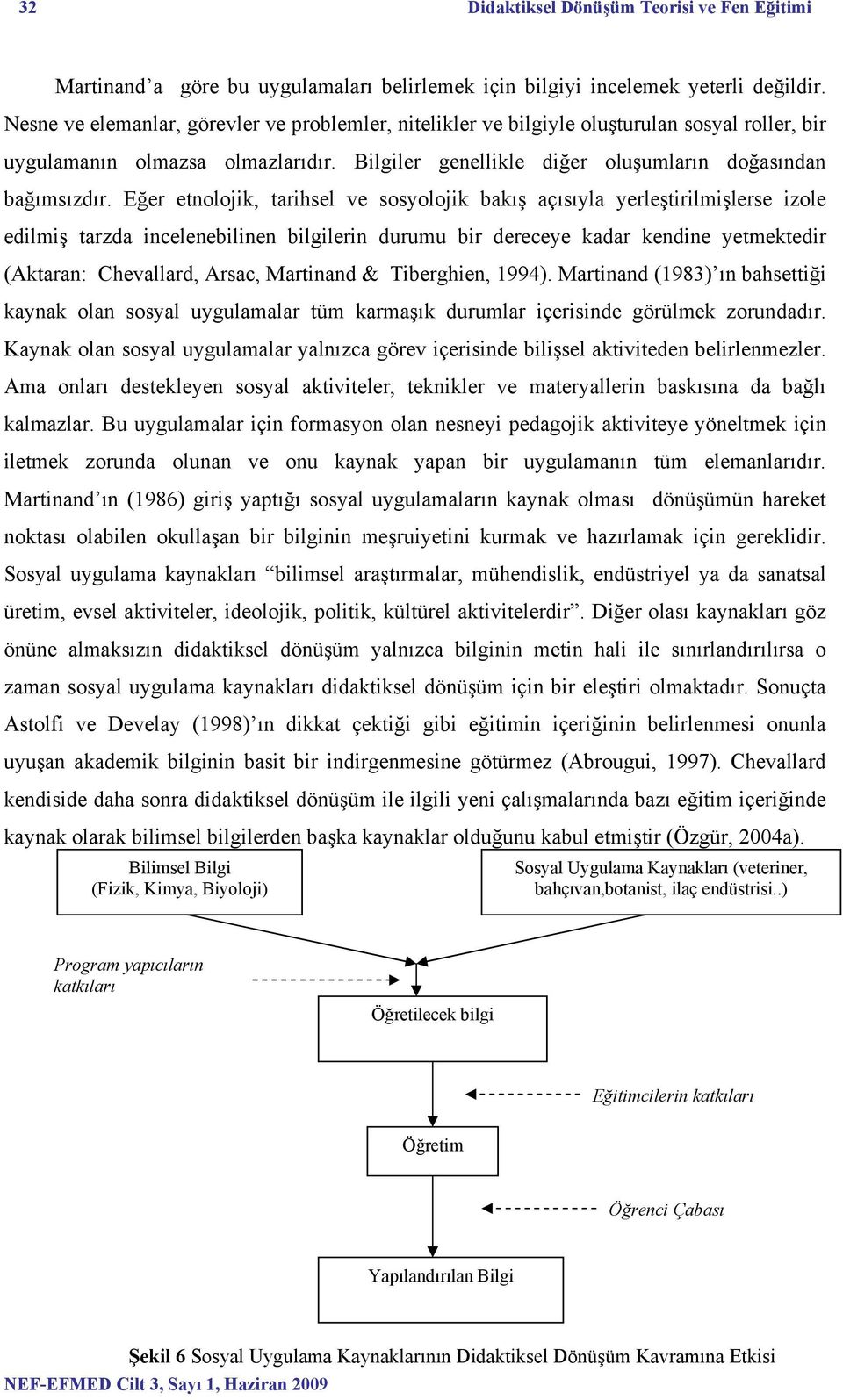 Eğer etnolojik, tarihsel ve sosyolojik bakış açısıyla yerleştirilmişlerse izole edilmiş tarzda incelenebilinen bilgilerin durumu bir dereceye kadar kendine yetmektedir (Aktaran: Chevallard, Arsac,