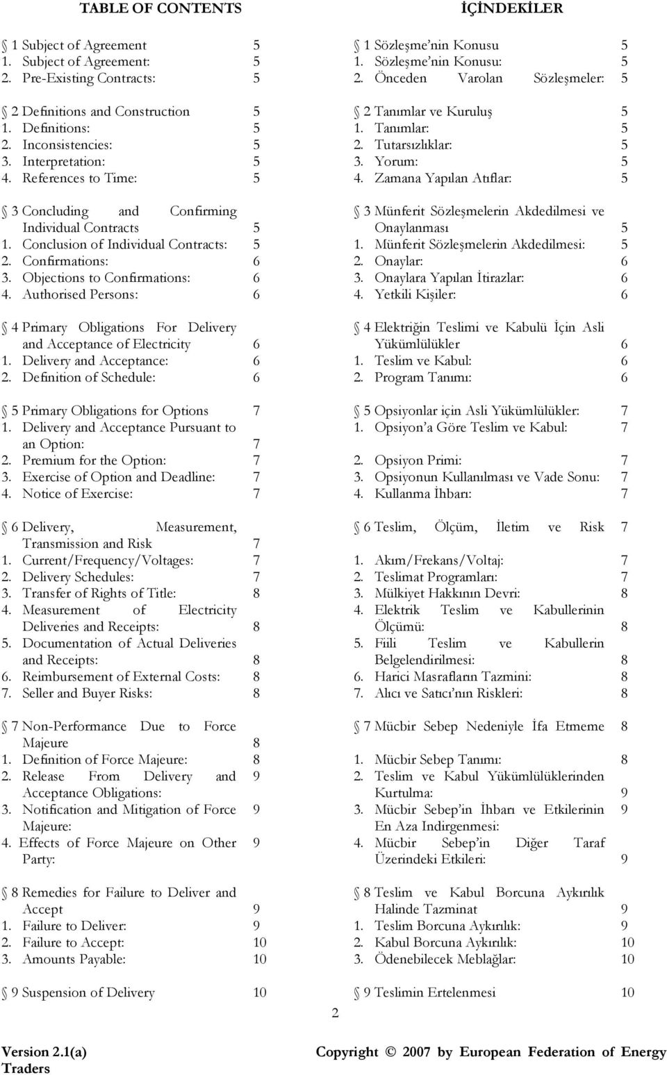 Tutarsızlıklar: 3. Yorum: 4. Zamana Yapılan Atıflar: 5 5 5 5 5 3 Concluding and Confirming Individual Contracts 5 1. Conclusion of Individual Contracts: 5 2. Confirmations: 6 3.