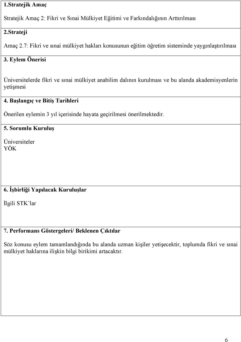 anabilim dalının kurulması ve bu alanda akademisyenlerin yetişmesi Önerilen eylemin 3 yıl içerisinde hayata geçirilmesi önerilmektedir.