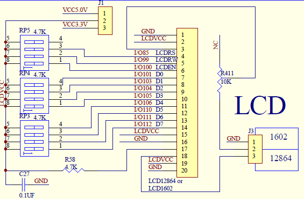 14 FPGA Geliştirme Kartı Kullanıcı Kılavuzu RESİM : LCD nin Ayar Direnci