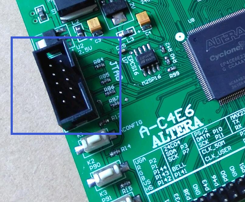 6 FPGA Geliştirme Kartı Kullanıcı Kılavuzu FPGA GELİŞTİRME KARTINA PROGRAM YÜKLEME: FPGA çipinize JTAG ara birimi üzerinden.