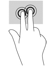 2 parmakla tıklatma (yalnızca belirli modellerde) 2 parmakla tıklatma, ekrandaki bir nesneye yönelik menü seçimleri yapmanıza imkan verir.