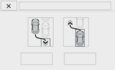 Sürüş Park Assist Sistem, bir park yeri algılar ve iki araç arasına uzunlamasına park etme veya bu park yerinden çıkma manevraları için yardım sağlar.