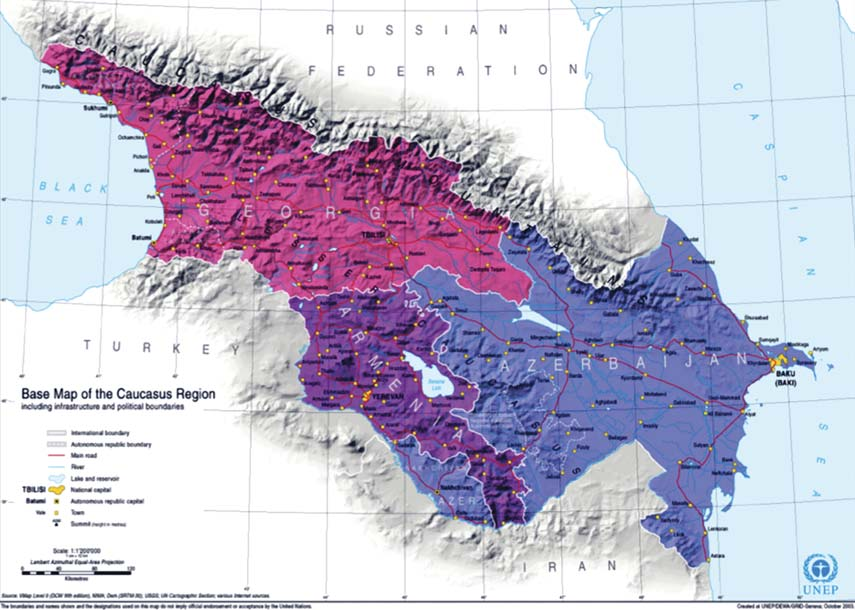 Haritaya bakacak olursak, ortada kırmızı küçük bir bölge görüyorsunuz. Biliyorsunuz, daha önceden 1923 te Azerbaycan da kurulan özerk bir bölgeden bahsedilmişti.