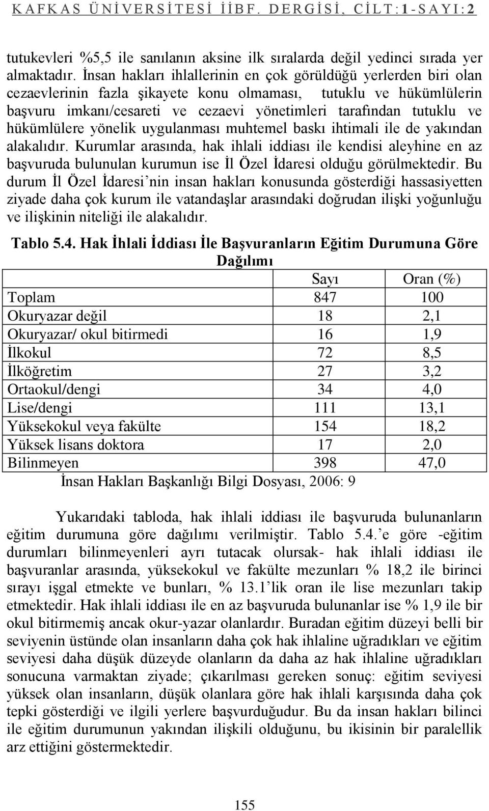 ve hükümlülere yönelik uygulanması muhtemel baskı ihtimali ile de yakından alakalıdır.