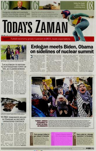 TODAY'S ZAMAN Tarih : 01.04.2016 HAFTADA 6 GÜN ULUS.