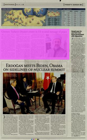 TODAY'S ZAMAN Tarih : 01.04.2016 HAFTADA 6 GÜN ULUS.