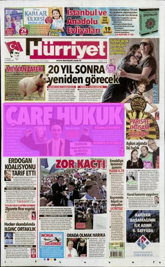 HÜRRİYET Tarih : 12.07.