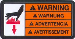Güvenlik Bilgileri WP 1550 1.6 Uyarı & Bilgi Etiketleri Wacker Neuson makineleri gerektiği şekilde uluslararası resimsel etiketler kullanmaktadır.
