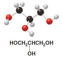 Gliserol [(HOCH 2 ) 2 CHOH] losyonlar, sıvı sabun ve tıraş kreminde kullanılır.