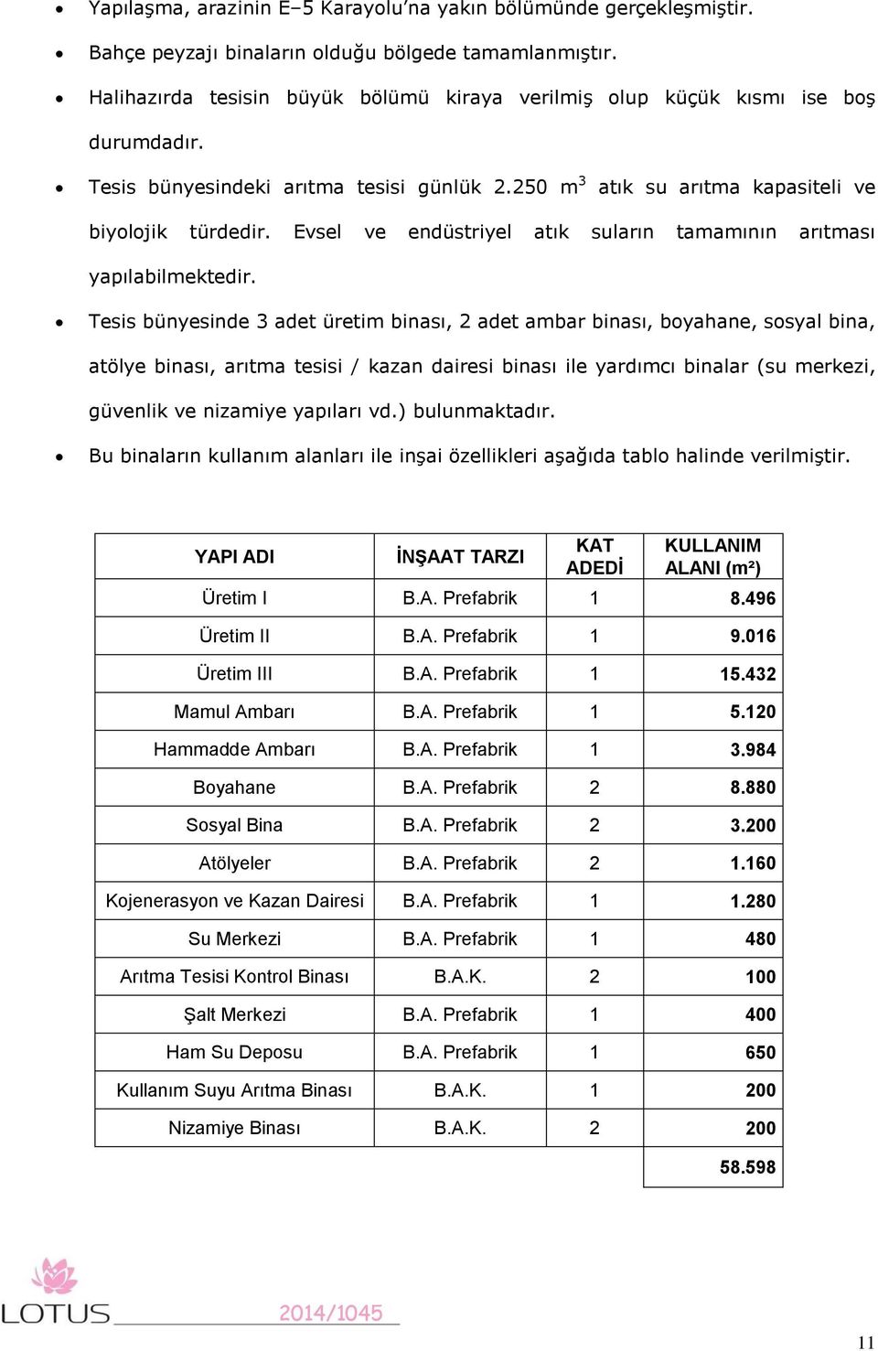 Evsel ve endüstriyel atık suların tamamının arıtması yapılabilmektedir.