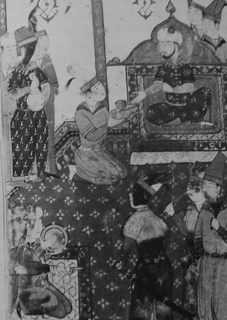 Haluk Yücel Şekil 1 - Sarayda ud, 14. yüzyıl.