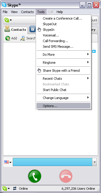 Aygıtları Ayarlama Messenger ve CrazyTalk Cam Suite uygulamalarınıza bağlanırken ses/video aygıtları manüel olarak ayarlanmalıdır. Örneğin Skype alın: 1.