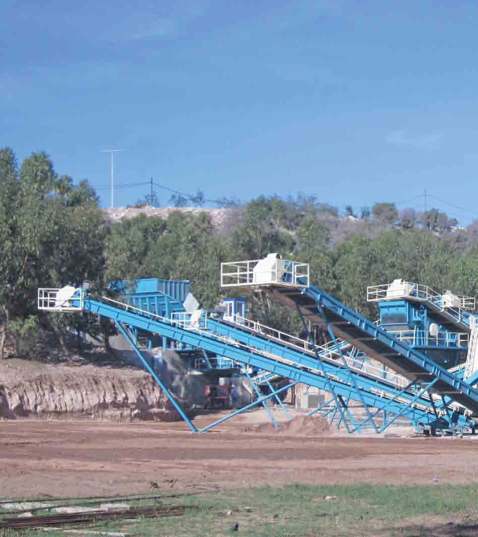 OUR PRODUCTS OUR COMPLETE INTEGRATED PLANTS Stationary and Mobile crushing, screening, washing and stockpiling plants Stationary and Mobile crushing, screening and stockpiling plants Screening,