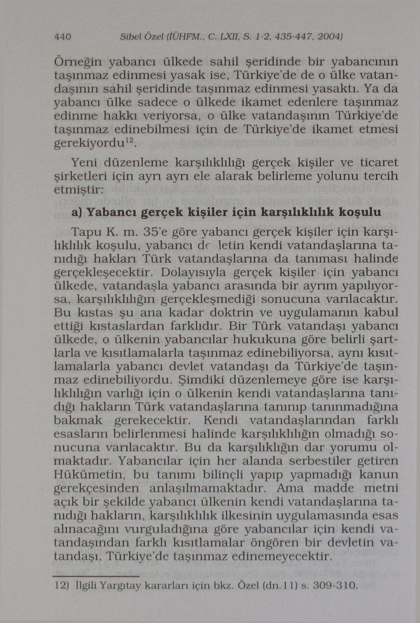 440 Sibel Özel (İÜHFM., C. LXİl, S.