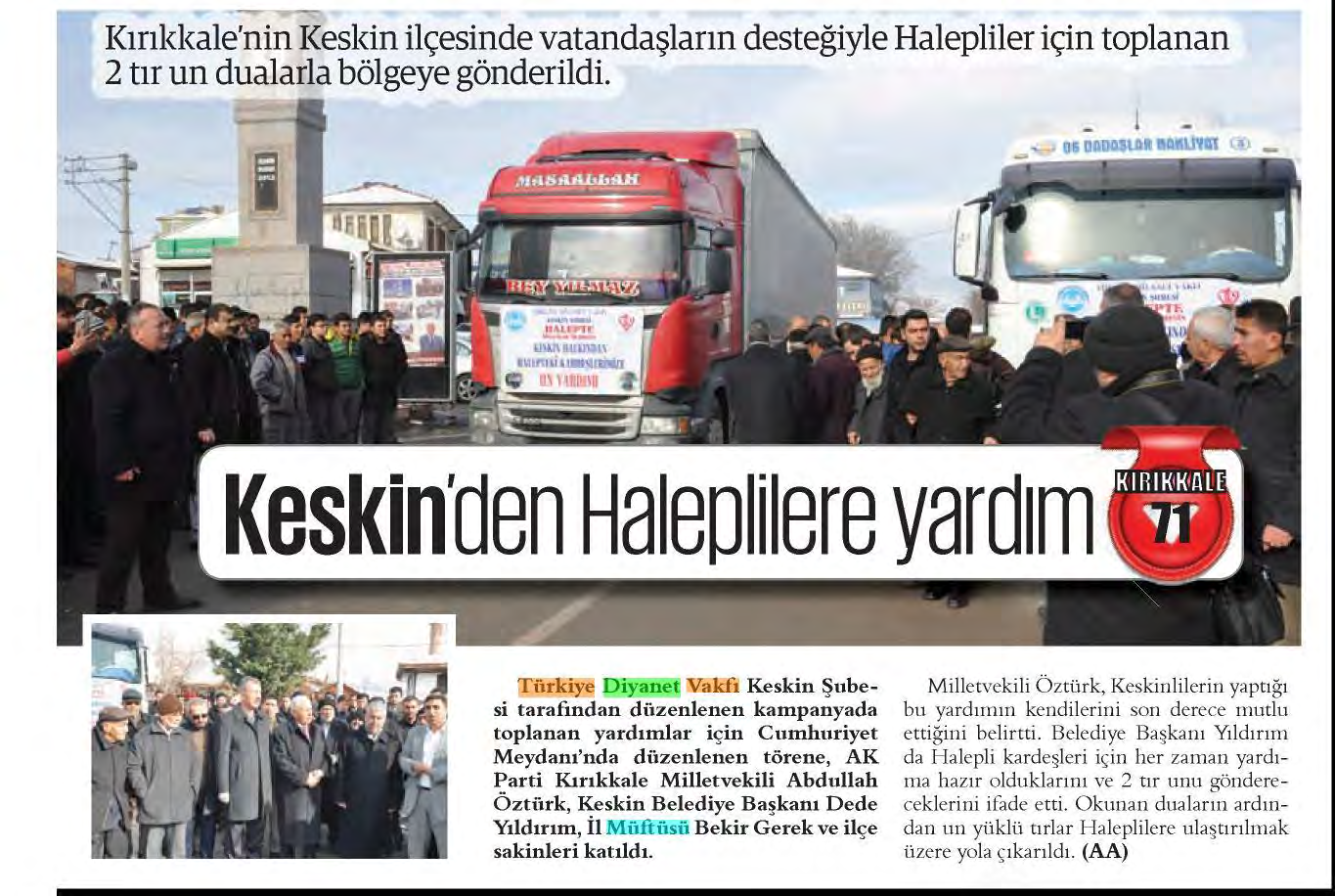 KAYSERİ GÜNDEM Tarih : 30.12.