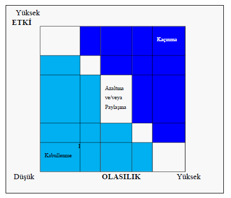 ancak çoğu organizasyon fırsat ve riskleri yüksek, orta ve düşük şeklinde niteleyen 3*3 (yüksek-orta-düşük) matrisini kullanmaktadır.