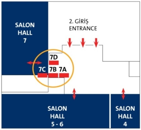 7A-7B-7C-7D IŞIKLI DUVAR PANOLARI Ölçüler: 120 cm boy x 200 cm en (Yatay Pano) Teknik Özellikler: Işığı geçirebilen duratrans baskı Teknik Uygulama: İlan asım işlemleri Tüyap a aittir.