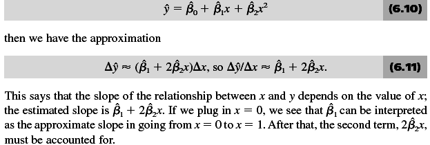 Karesel (quadratic) modeller Değişkenlerin marjinal etkileri sabit değil de artan ya da azalan