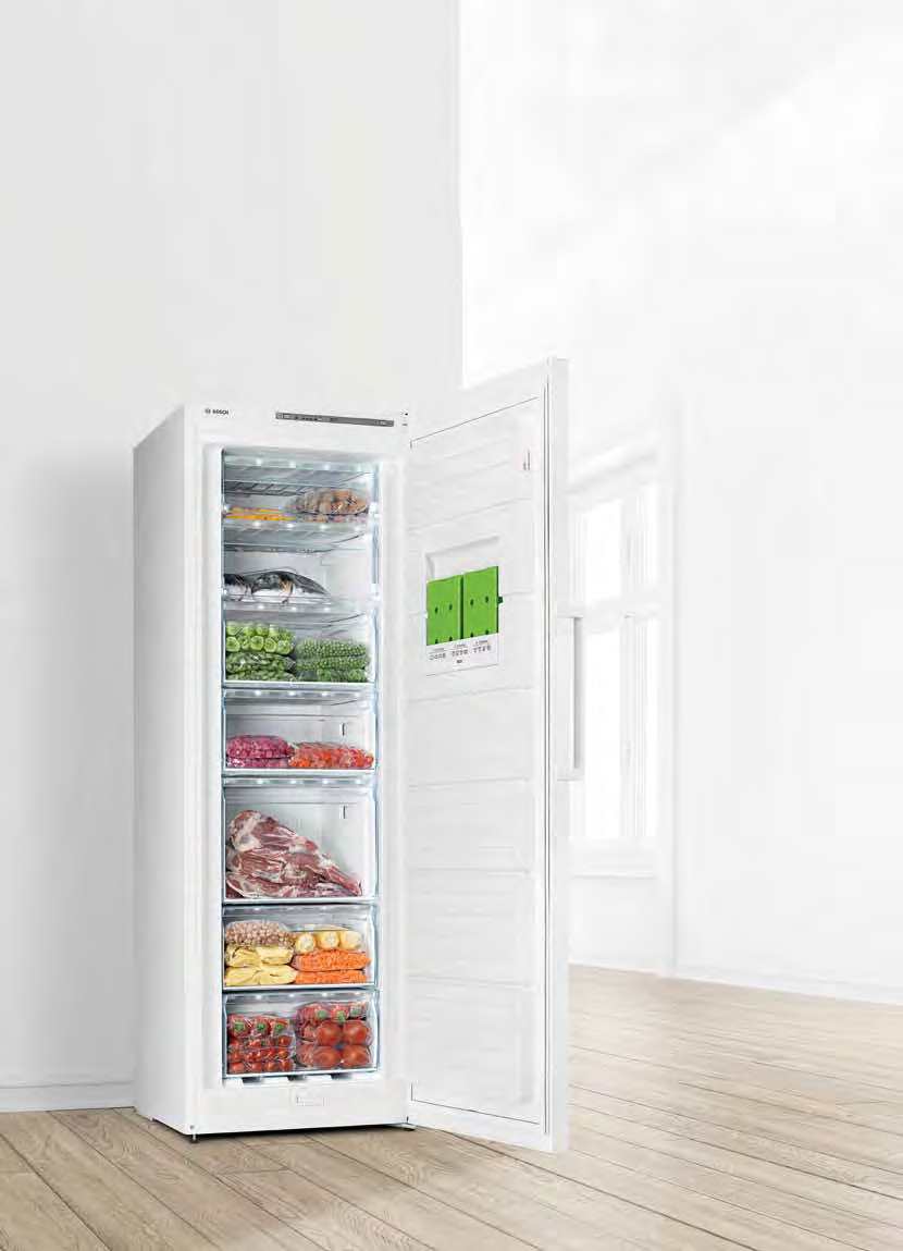 Yiyeceklerin değerini koruyun diye zamanı dondurduk. Bosch çekmeceli derin dondurucular tüm lezzetleri ilk günkü tazeliğiyle korur.