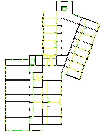 Şekil 3.19. İnönü Üniversitesi Mühendislik Fakültesi Ek Binası 1. Kat Mimarisi Bina zemin kat dahil olmak üzere toplamda 4 kattan oluşmaktadır.