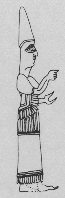 104 Fatma Sevinç Şekil 26: Nimrud silindir mühründe rahip