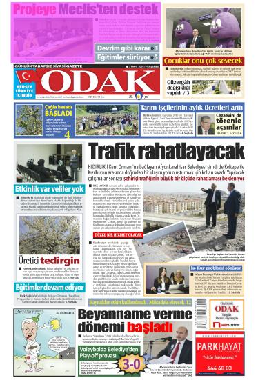 ODAK Tarih : 03.03.2016 HAFTADA 6 GÜN YERE.