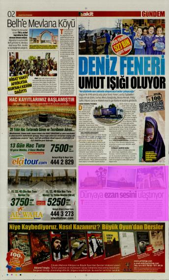 YENİ AKİT Tarih : 03.