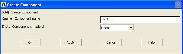 6. Utility Menu > Select > Comp/Assembly > Create Component 7. Component Name bölümüne parçanın adı (Protez) yazılır. 8.