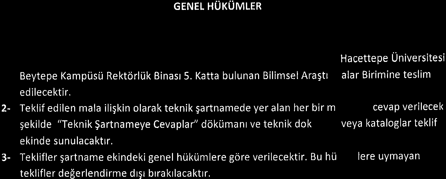 GENEL HUKUMLER Beytepe Kampi.isti Rektcirltik Binasr 5.