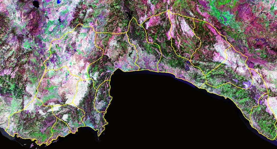 Kıyısal Arazi Kullanım Değişimlerinin Belirlenmesinde Uzaktan Algılama ve CBS nin Kullanımı Side- Manavgat kıyıları örneği Şekil 1.