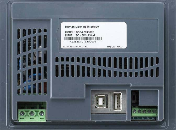 DOP-AS Dış Görünüm USB Host Power Com1 Com3