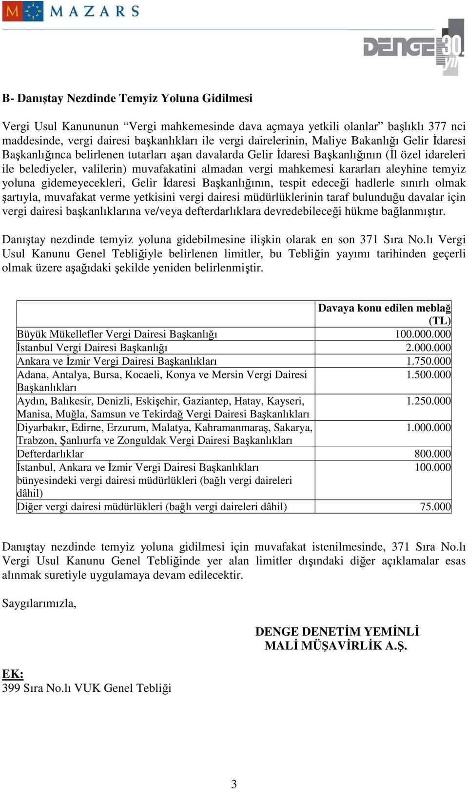 kararları aleyhine temyiz yoluna gidemeyecekleri, Gelir Đdaresi Başkanlığının, tespit edeceği hadlerle sınırlı olmak şartıyla, muvafakat verme yetkisini vergi dairesi müdürlüklerinin taraf bulunduğu