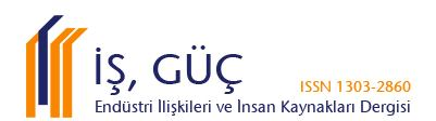 "İŞ, GÜÇ" ENDÜSTRİ İLİŞKİLERİ VE İNSAN KAYNAKLARI DERGİSİ "IS, GUC" THE JOURNAL OF INDUSTRIAL RELATIONS AND HUMAN RESOURCES İç Odaklı Örgüt Kültürünün Yenilikçi Davranışa Etkisinde Personel