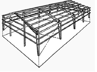 METAL PANELLİ ÇELIK YAPILAR Ana taşıyıcı ısıl işlem görmüş çelik profillerden oluşturulmuştur Cephe duvarları kalın metal plakalardan veya kalın sandwich panellerden teşkil edilmiştir Yatay ve düşey