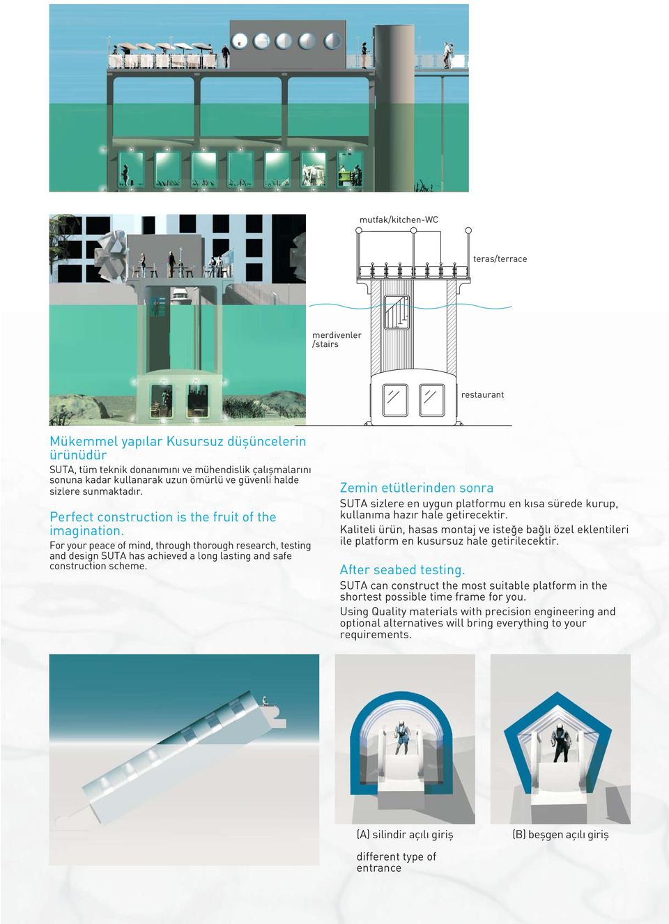 For your peace of mind, through thorough research, testing and design SUTA has achieved a long lasting and safe construction scheme.