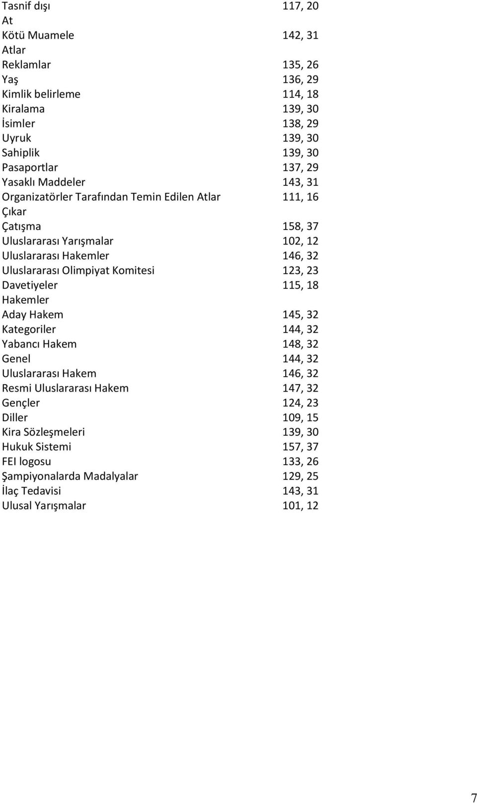 Olimpiyat Komitesi 123, 23 Davetiyeler 115, 18 Hakemler Aday Hakem 145, 32 Kategoriler 144, 32 Yabancı Hakem 148, 32 Genel 144, 32 Uluslararası Hakem 146, 32 Resmi Uluslararası Hakem