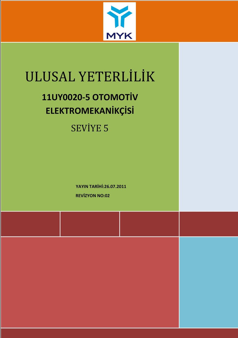 Turan ELEKTROMEKANİKÇİSİ SEVİYE 5 YAYIN TARİHİ:26.07.