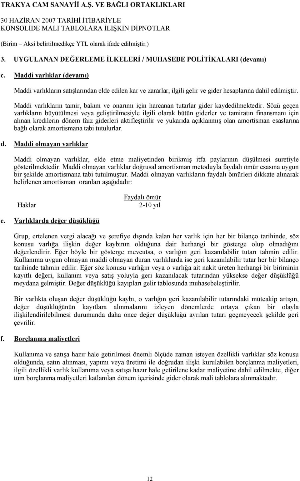 Maddi varlıkların tamir, bakım ve onarımı için harcanan tutarlar gider kaydedilmektedir.