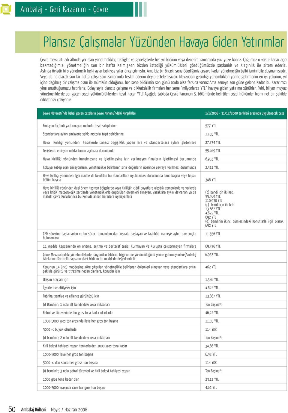 Aslýnda öyledir ki o yönetmelik belki aylar belkiyse yýllar önce çýkmýþtýr. Ama biz bir önceki sene ödediðimiz cezaya kadar yönetmeliðin belki ismini bile duymamýþýzdýr.