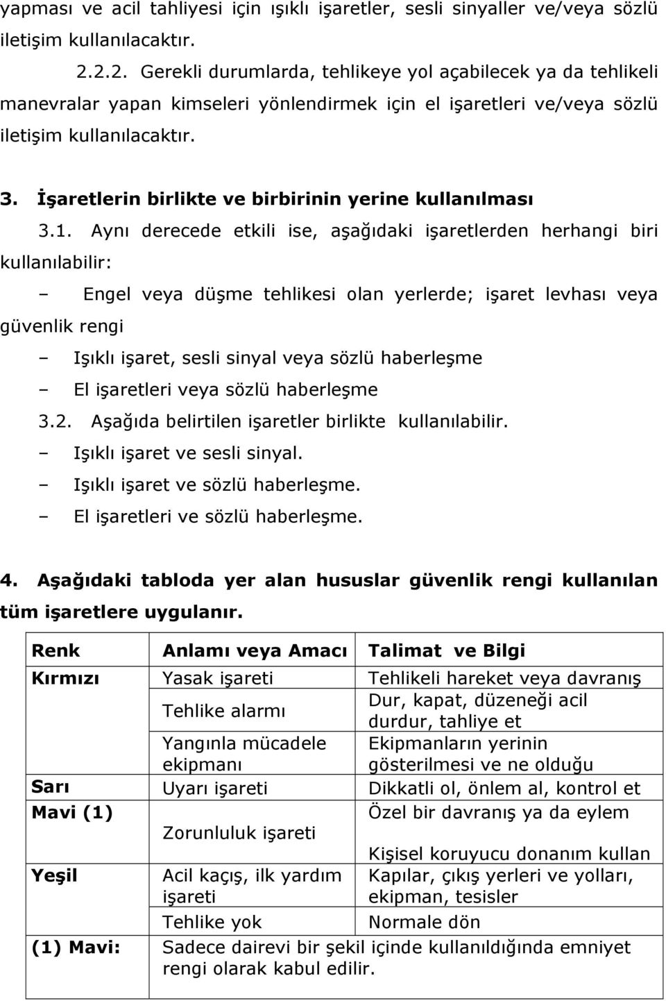 İşaretlerin birlikte ve birbirinin yerine kullanılması 3.1.