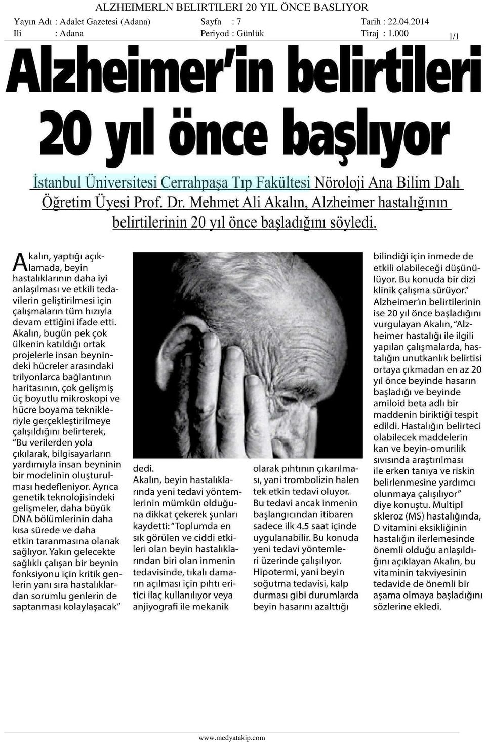 Gazetesi (Adana) Sayfa : 7 Ili :